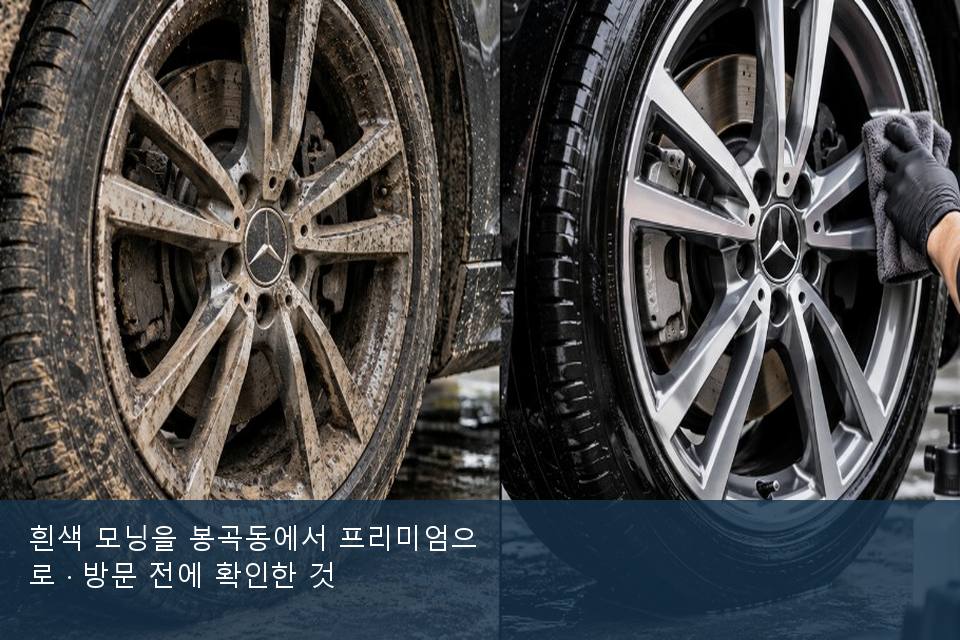 흰색 모닝을 봉곡동에서 프리미엄으로 · 방문 전에 확인한 것
